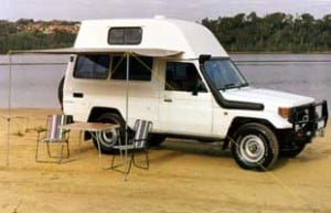 4WD campervan hire off roading