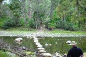 Crossing Carnarvon Creek Carnarvon Gorge